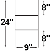 9X24 Yard Stakes - Regular H (Starting at $50)